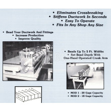 RYCO 60" x 20 Gauge Duct Beader