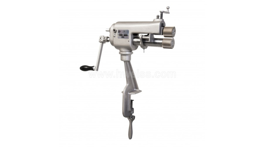 RW 622 Rotary Machine with A,C,D,E,F Rolls, Gauges and Stand (7 Inch Throat x 24 Ga. Cap.)